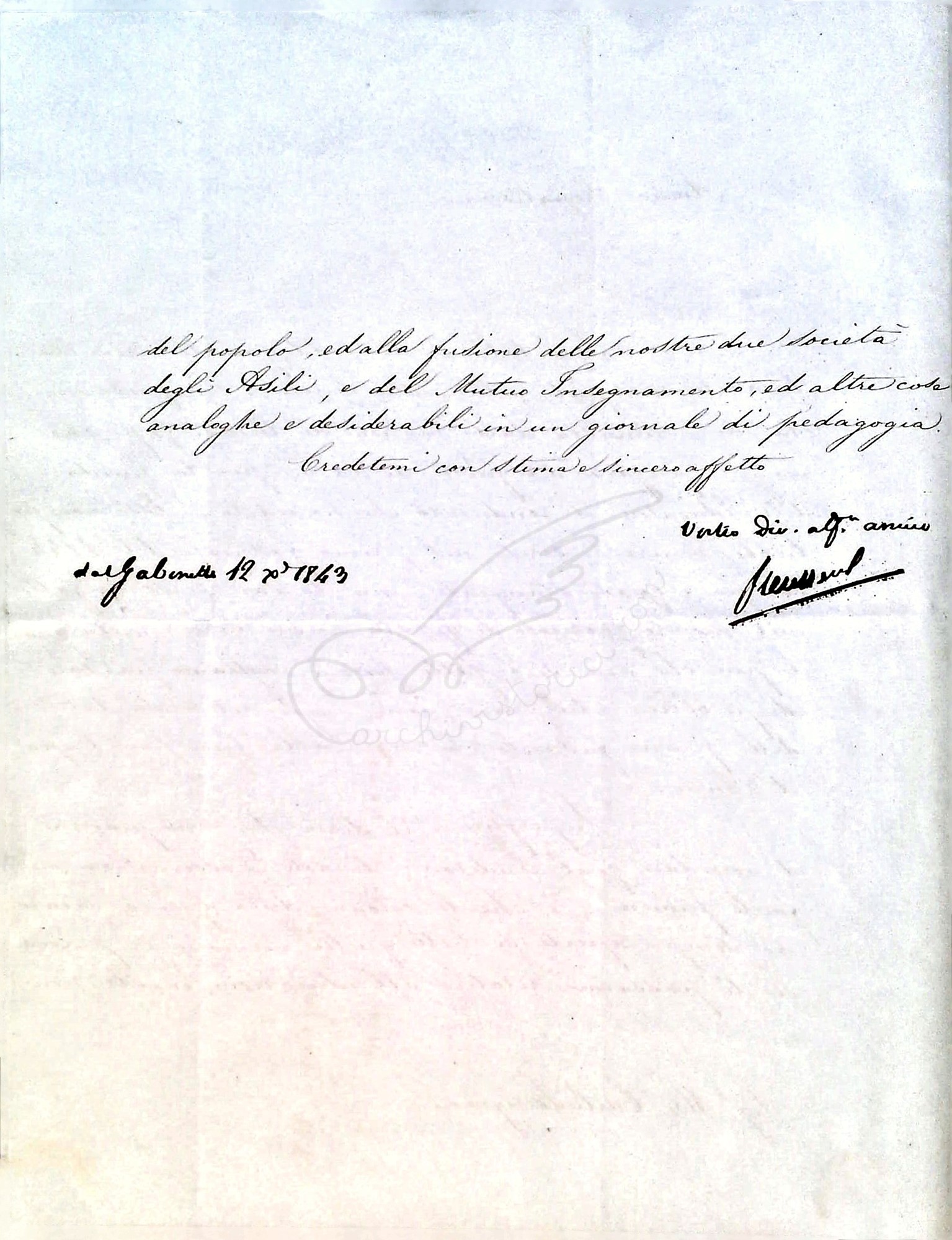 Giovan Pietro Vieusseux sue lettere